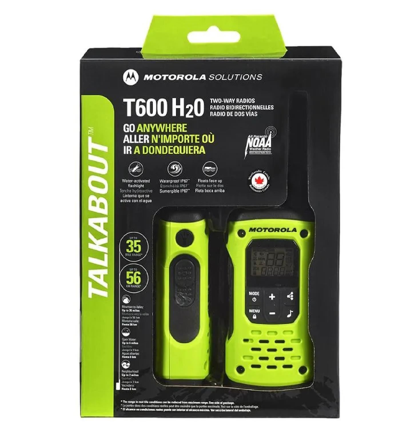 Radio Motorola Talkabout T600PE Hasta 35 km (Pack de 2) - Verde/Negro