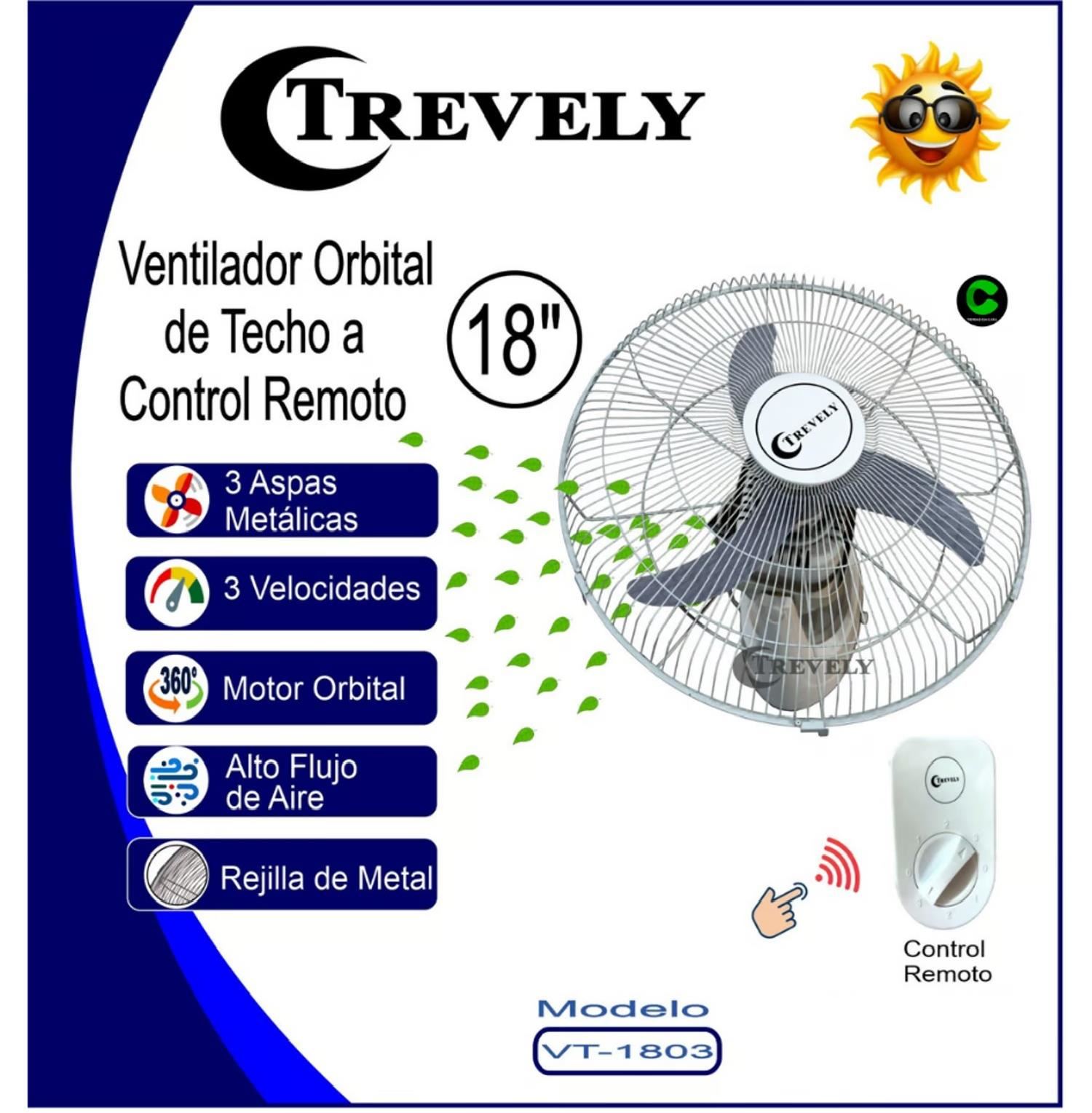 Ventilador Orbital de Techo 18" TREVELY - VT-1803
