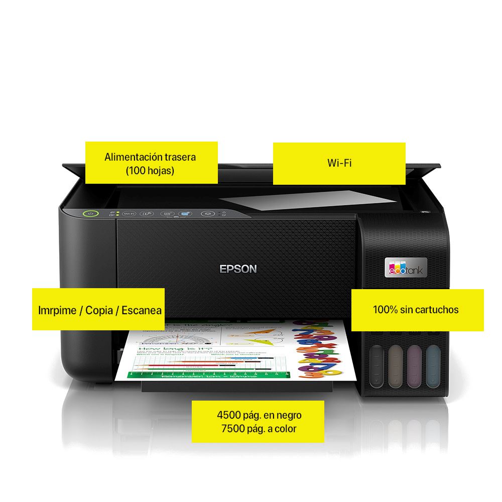 Impresora Multifuncional Epson EcoTank L3250 Wi‑Fi Imprime Copia Escanea