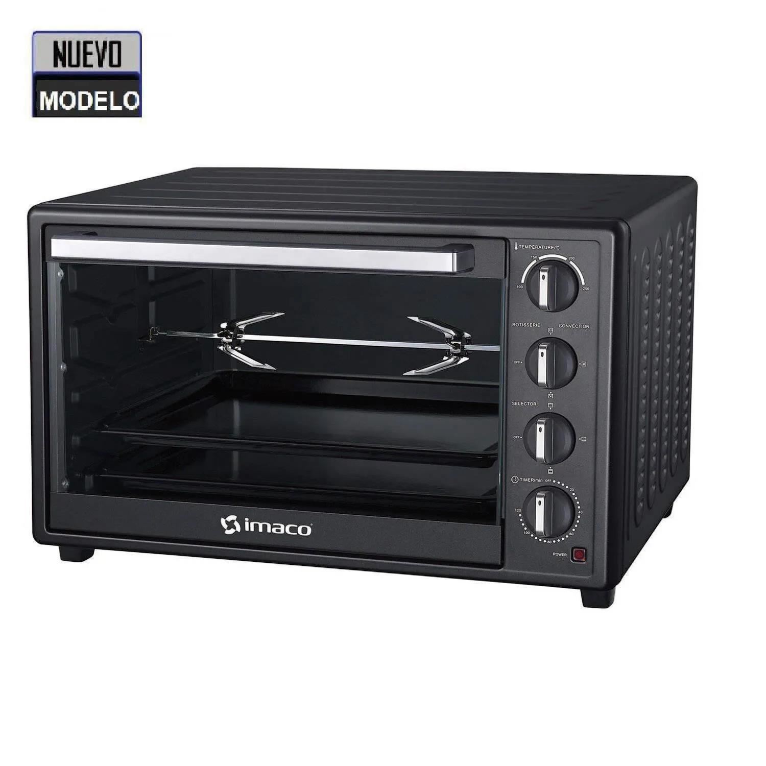 Horno Eléctrico Imaco 66 Litros HEB60R con Rosticero 2200W - Negro