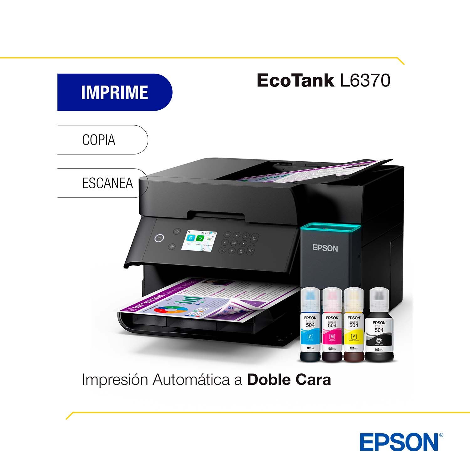 Impresora L6370 Multifuncional WiFi Duplex