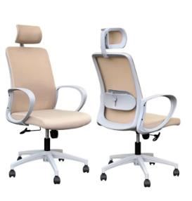 SILLA LACOSTE C/CABEZAL BG BEIGE CLARO GIRATORIA