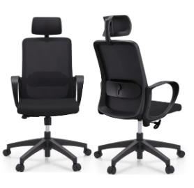 SILLA LACOSTE C/CABEZAL NEGRO GIRATORIA