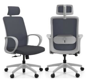 SILLA LACOSTE C/CABEZAL BG GRIS GIRATORIA