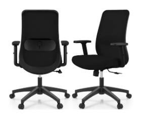 SILLA LACOSTE PLUS CB REGUL NEGRO GIRATORIA