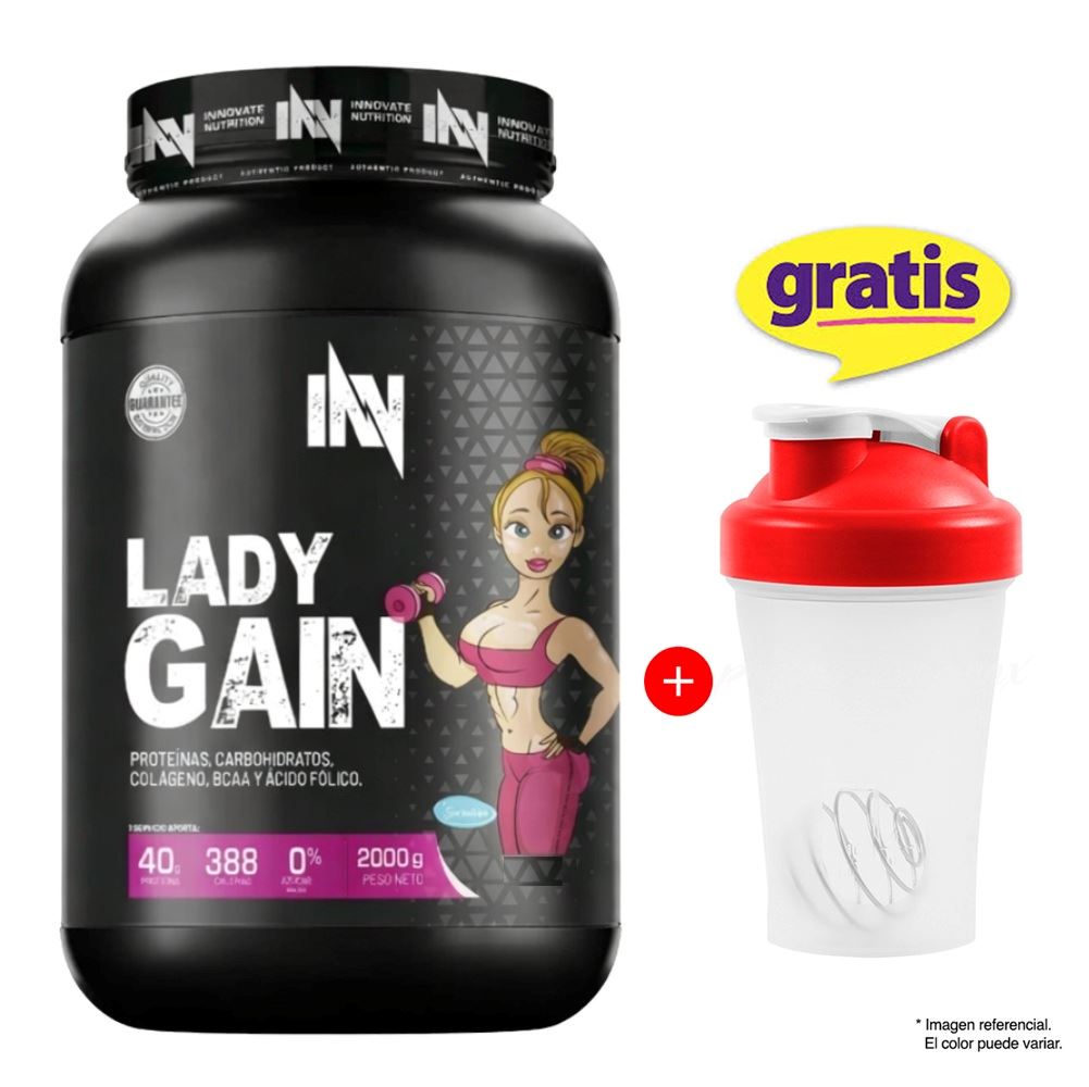 Mass Gainer Innovate Nutrition Lady Gain 2kg Vainilla