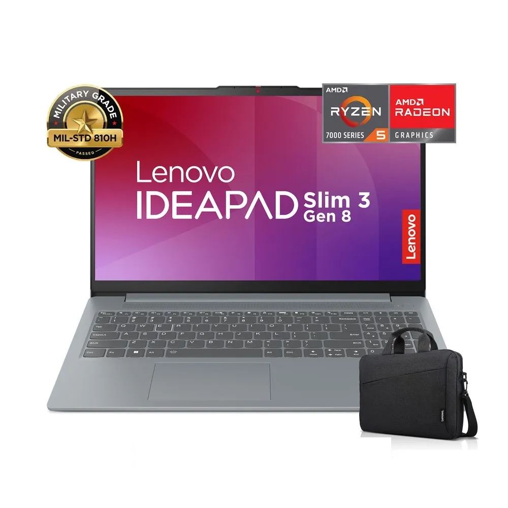 Laptop Lenovo Ideapad Slim 3 15AMN8 + MALETIN 15.6" AMD Ryzen 5 512GB SSD 16GB