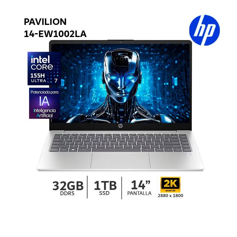 HP Pavilion Plus 14-ew1002la Ultra i7-155H/ 32Gb Ram/ 1Tb SSD/ Win11H/A6QL1LA