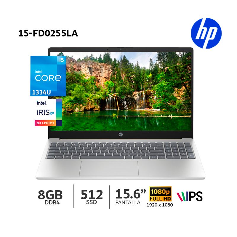 Laptop HP 15-fd0255la Intel Core 5-120U 8Gb Ram 512Gb SSD 156″ FHD - B9TX3LA