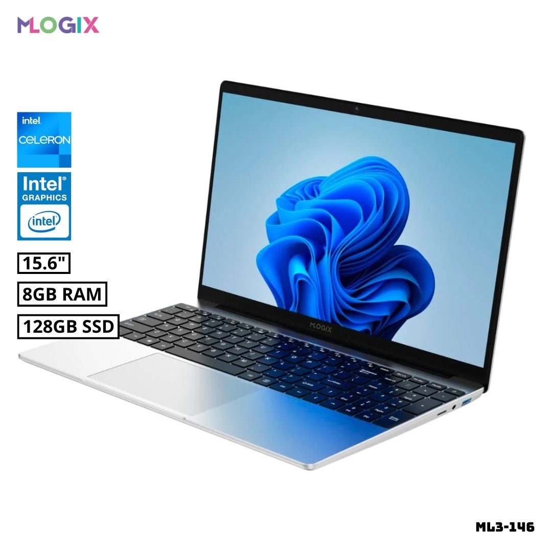 LAPTOP MLOGIX ML3-146 15.6 FHD INTEL CELERON J4025 8GB RAM 128G SSD