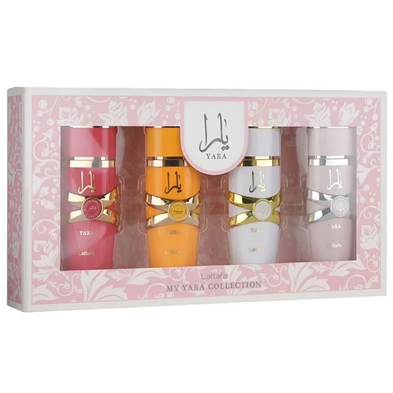 Lattafa Ladies Yara Collection 4pcs EDP Gift Set