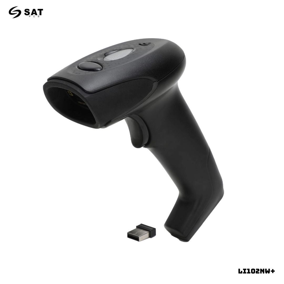 LECTOR DE CODIGO DE BARRA SAT SCANNER 1D INALAMBRICO SAT - LI102NW+