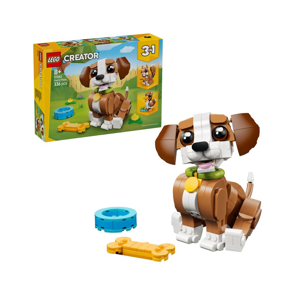 LEGO Creator 3 in 1 Cute Animals Playful Puppy Dog 31382