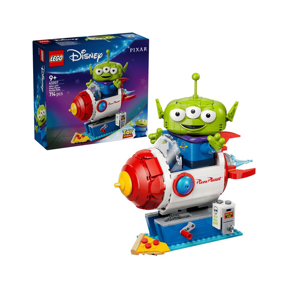 LEGO Disney Toy Story Alien with Pizza Planet Rocket 43307