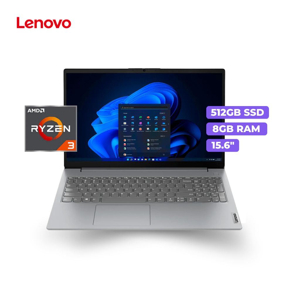 Laptop Lenovo V15 G4 AMN Ryzen 3-7320U 8GB Ram 512GB SSD 15.6” FHD