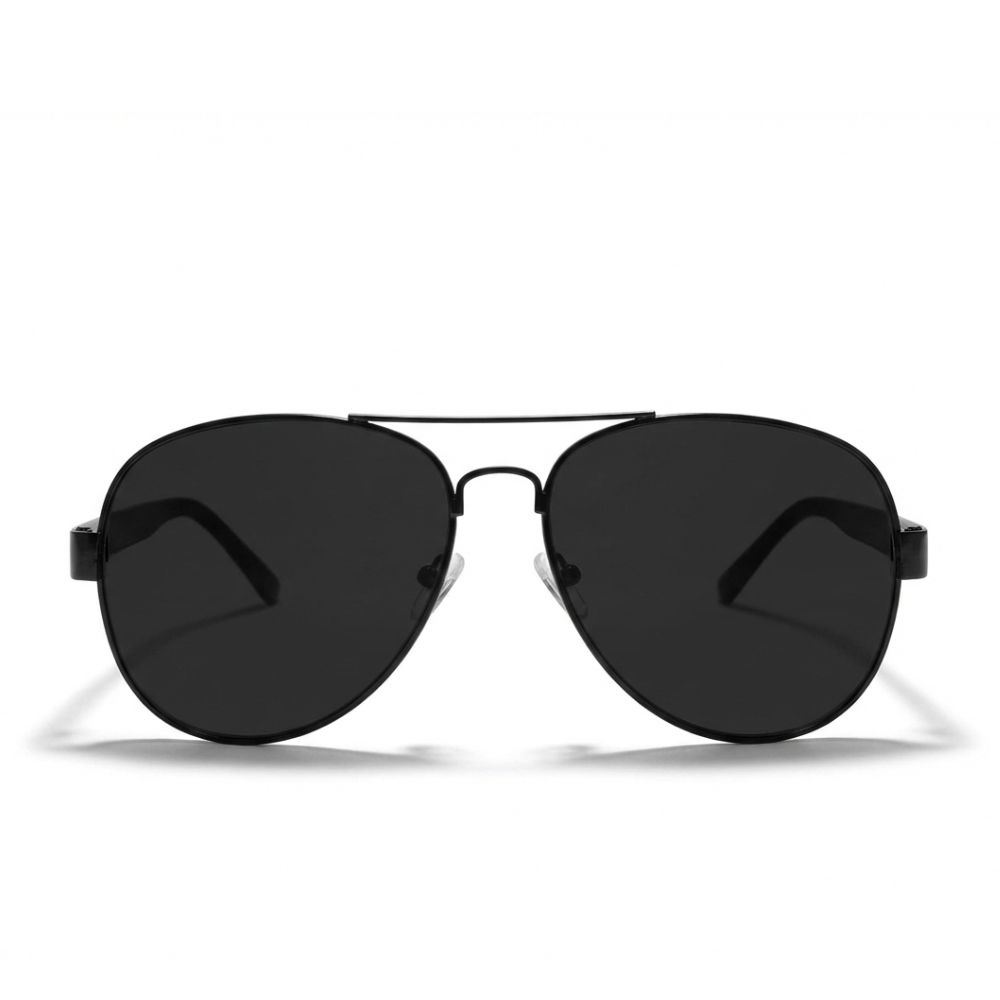 Lentes de Sol Aviador en Negro Unisex