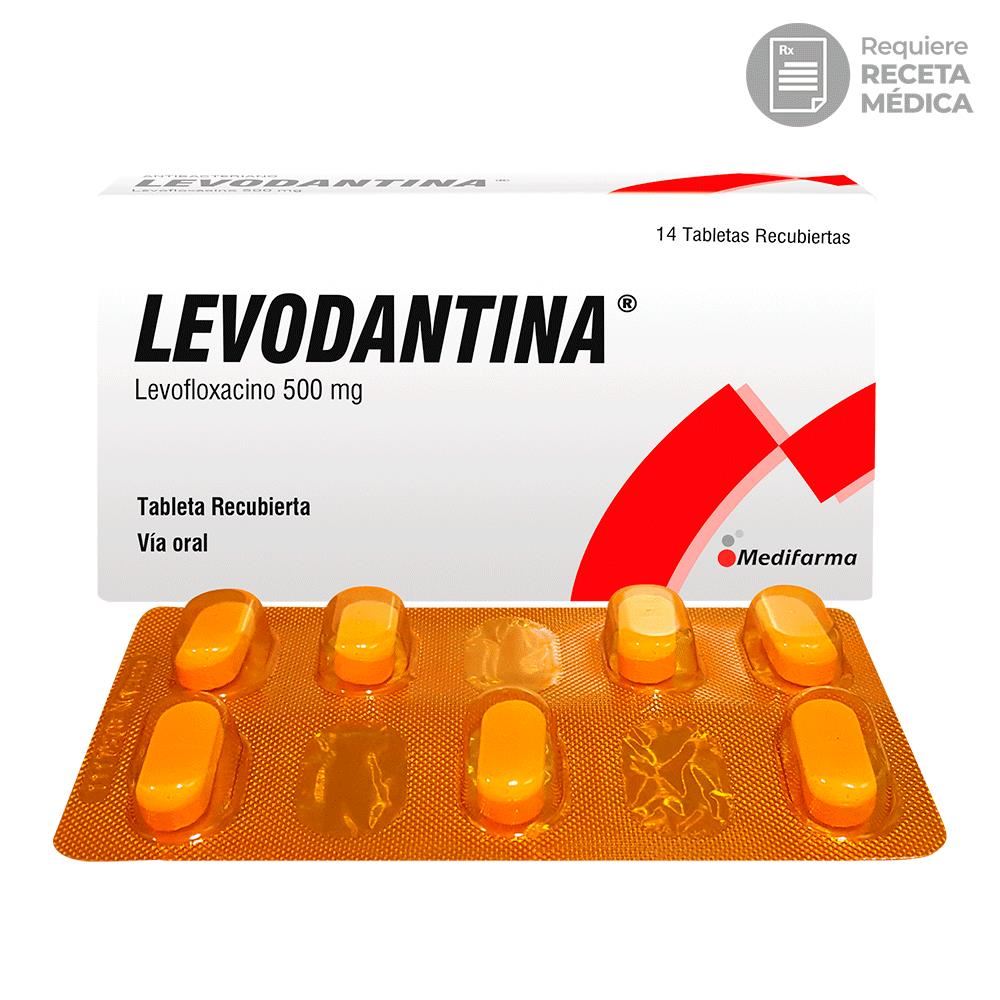 Levodantina 500 mg Tabletas Recubiertas