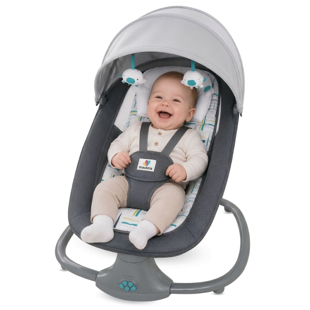Mecedora Multifuncional para Bebés «LEXIE» Edición Exclusiva Dark Gray