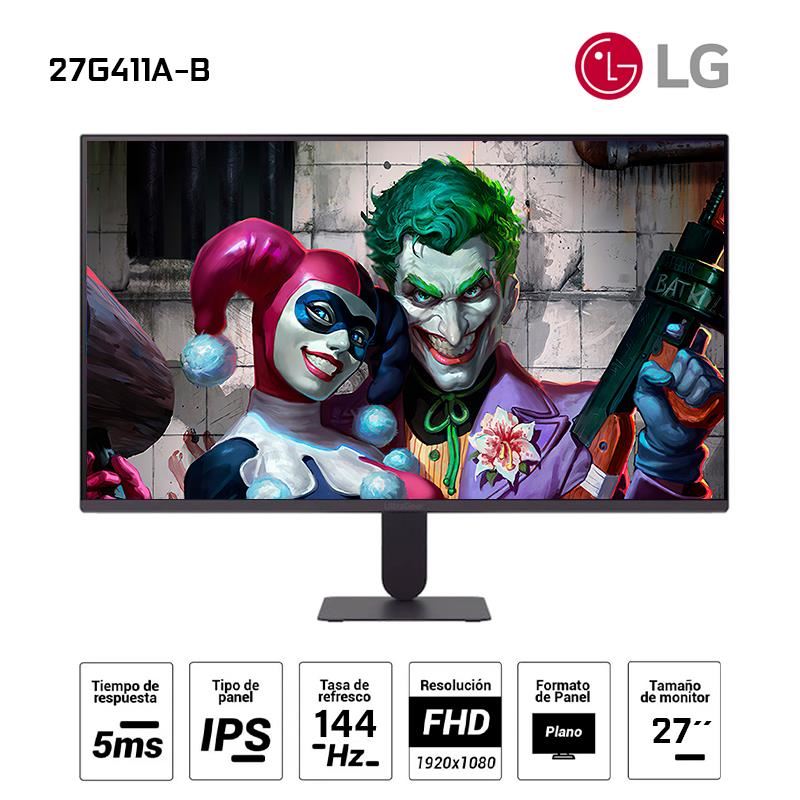 MONITOR LG GAMING 27G411A-B/ FHD/ IPS/ 144HZ/ HDMI/ DP/ 27"/