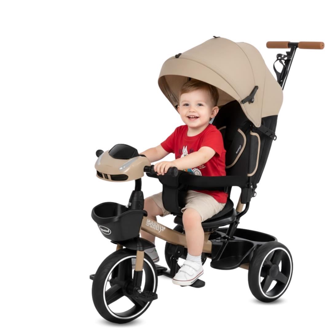 Triciclo Guiador para Niños «LIGEND SUPRA » Edición Limitada Beige