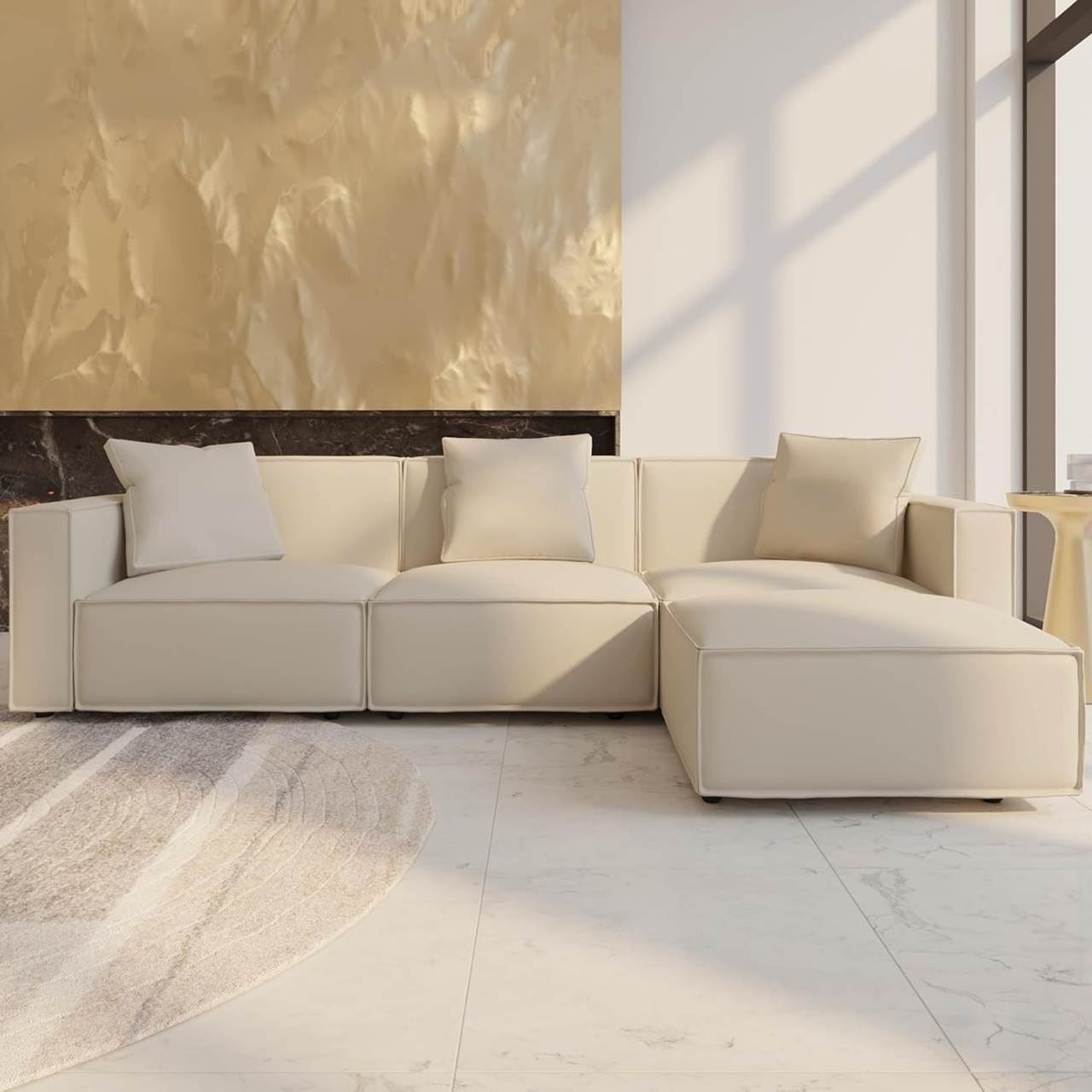 SECCIONAL MODELO LIBANO COLOR BEIGH