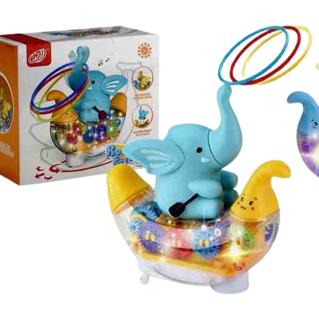 Juguete Interactivo Bebé Elefante Multicolor musical