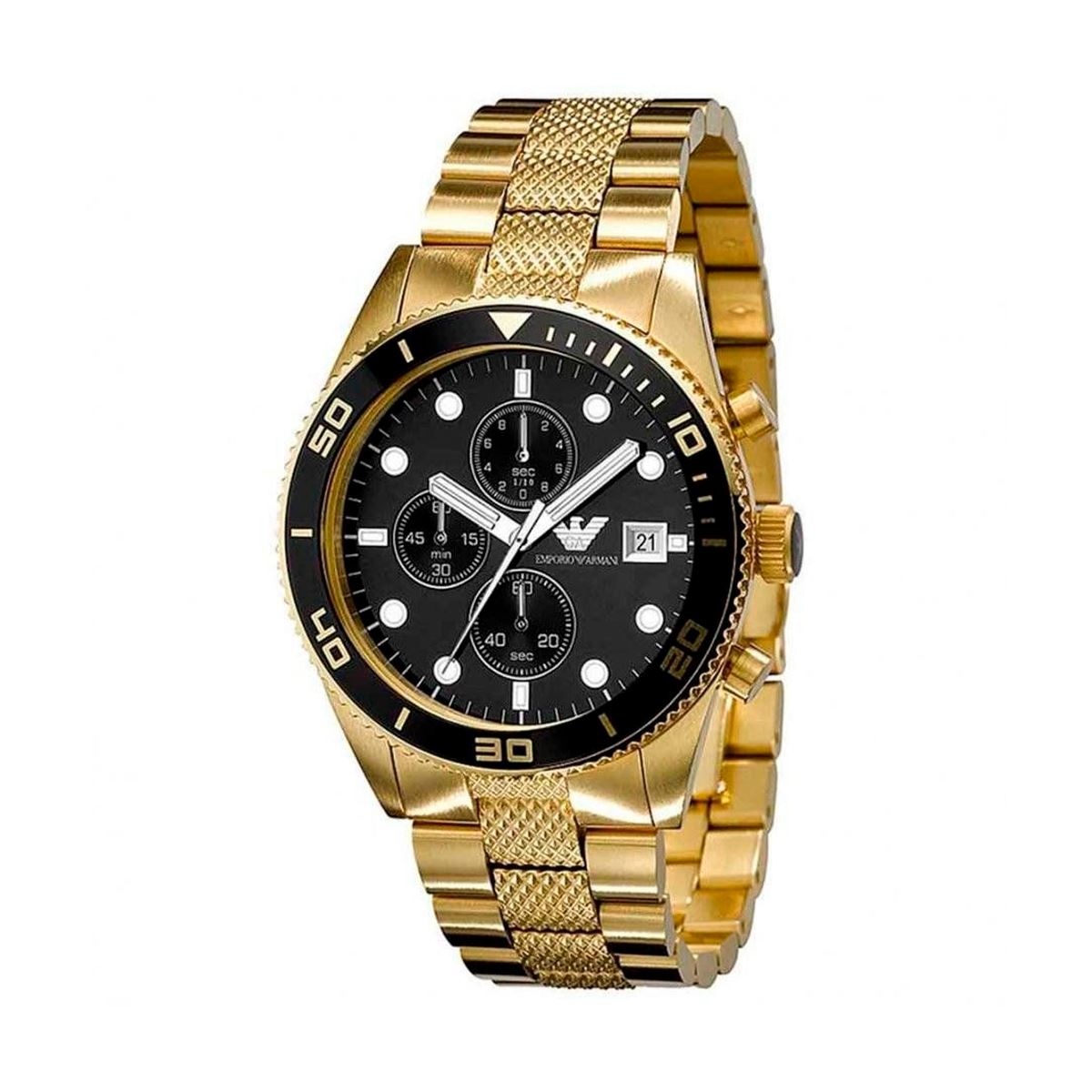 Reloj Emporio Armani Ar5857 Gold Genuino Para Caballero Dorado
