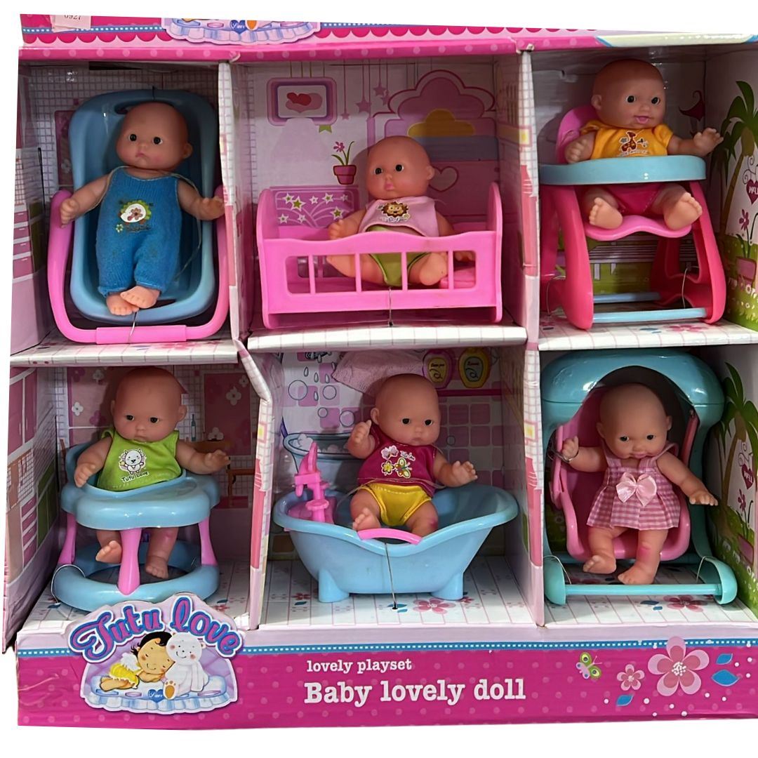 Mini Colección de Muñecas para Bebés newborn dolls con sus accesorios