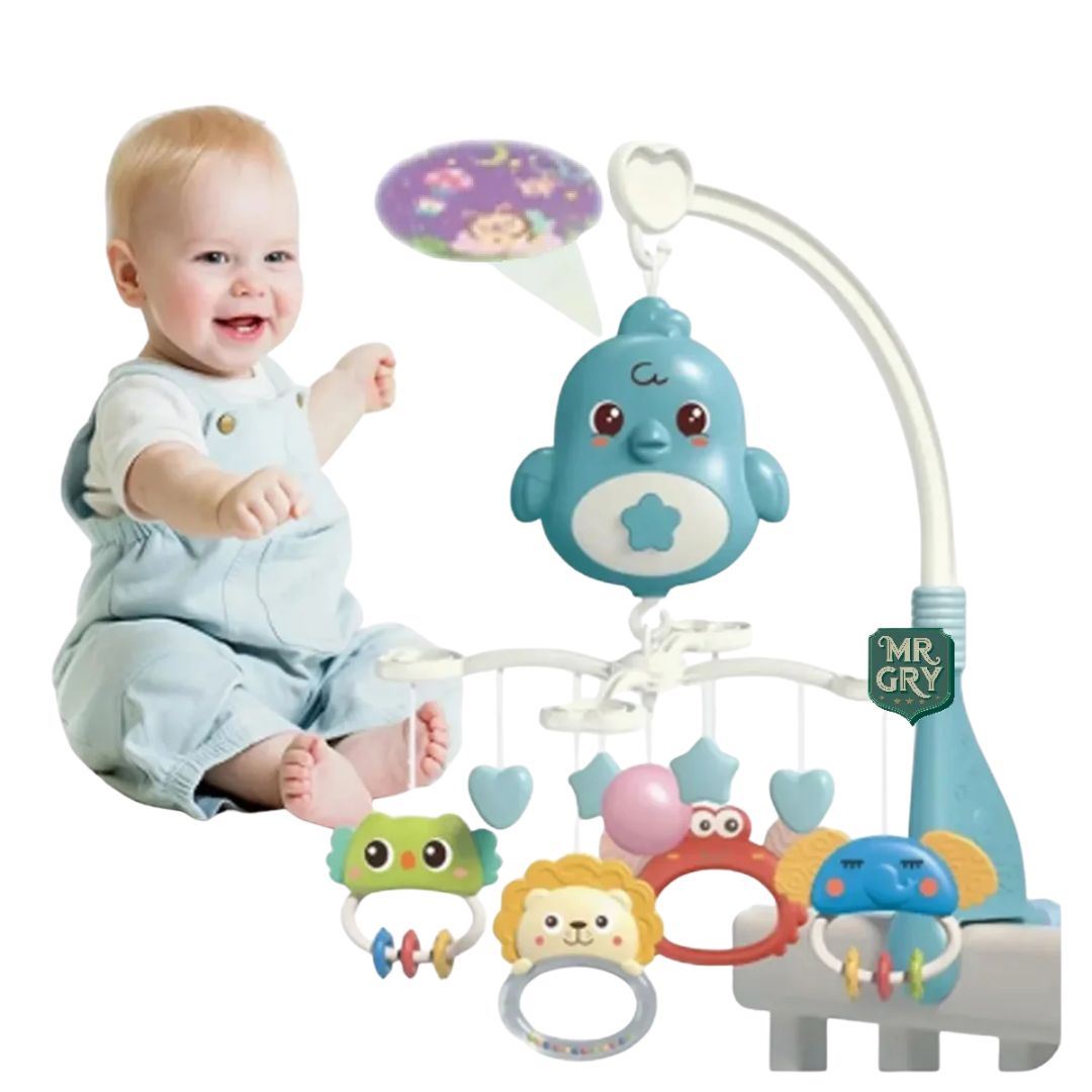 Móvil Proyector Musical Pollito Para Bebes
