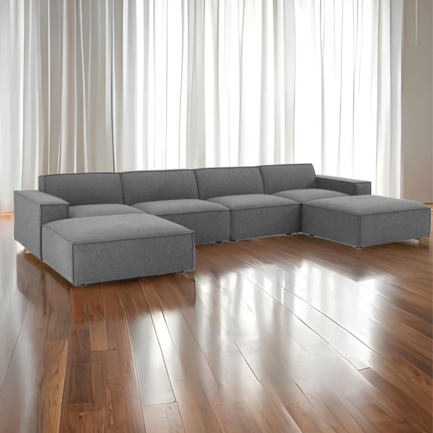 MODELO LITUANIA SECCIONAL COLOR PLOMO