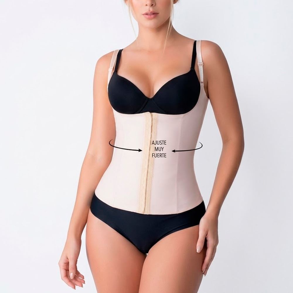 Faja Reductora Silhouette Chaleco con Tirantes Beige