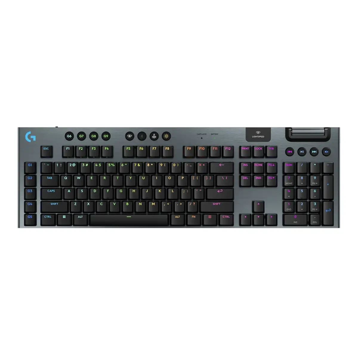 Logitech G - Teclado G915 X Wireless RGB Switch Tactile - Negro