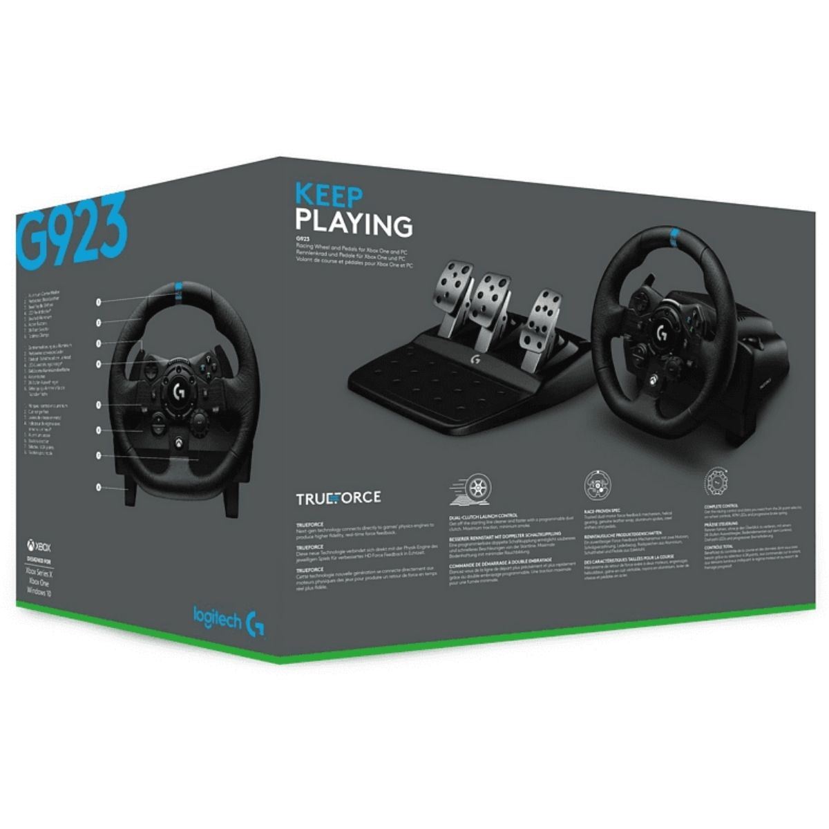 Logitech G - Volante G923 TrueForce For PC y Xbox One