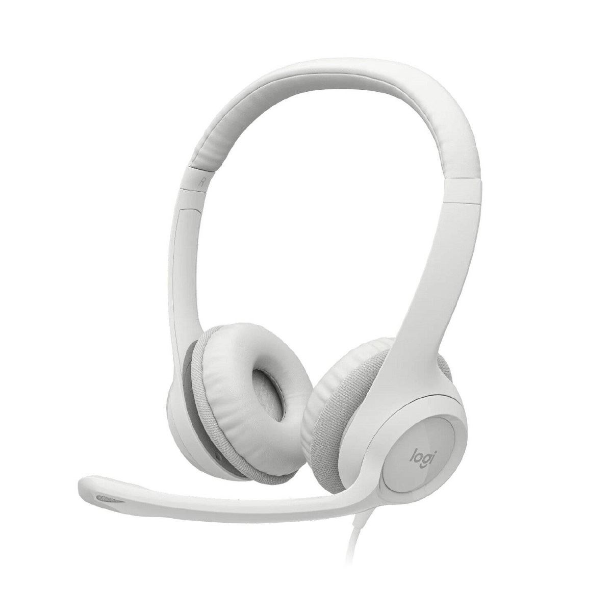 Logitech - Audífono H390 USB con Cancelación de Ruido - Blanco