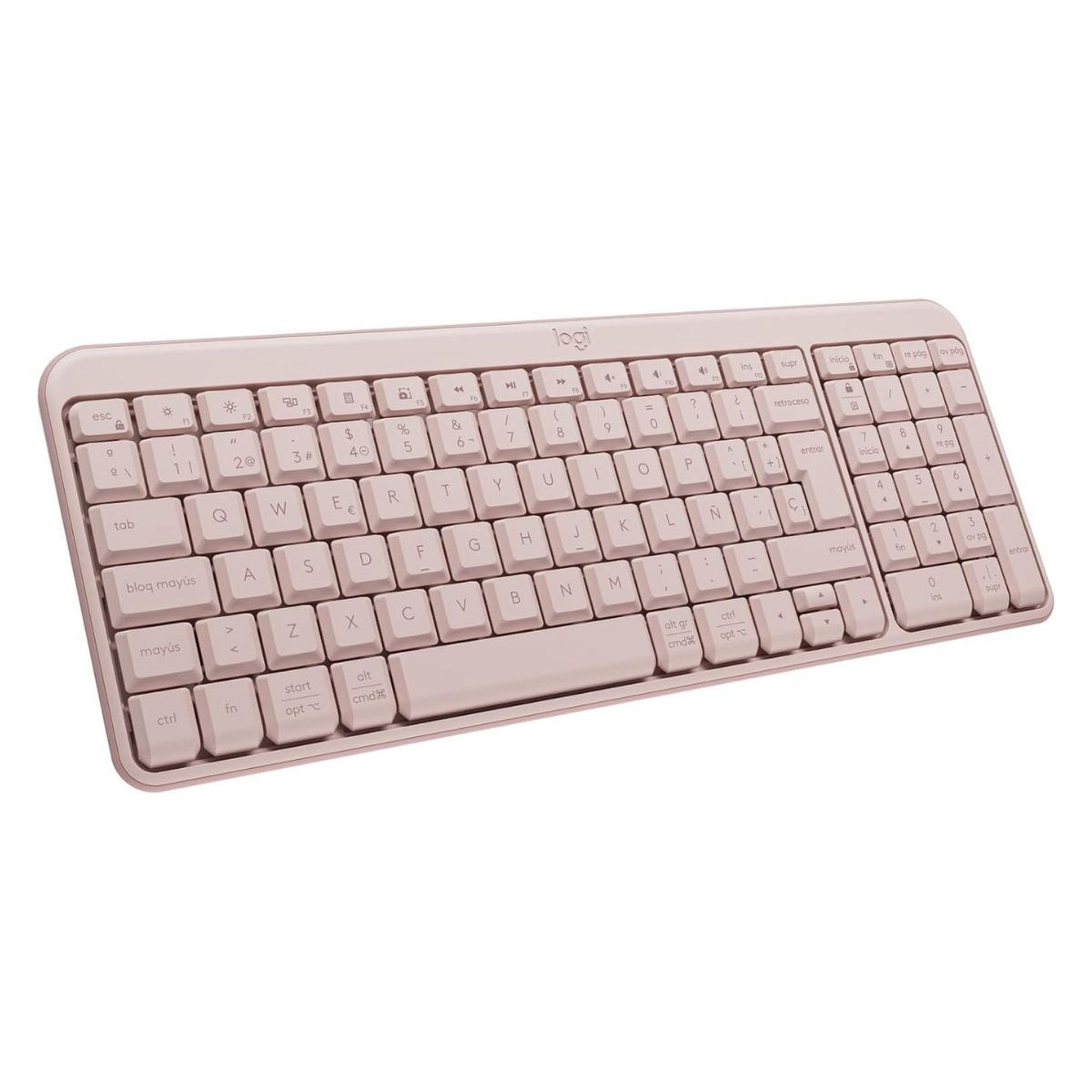 Logitech - Teclado K250 Bluetooth Wireless Español - Rosado