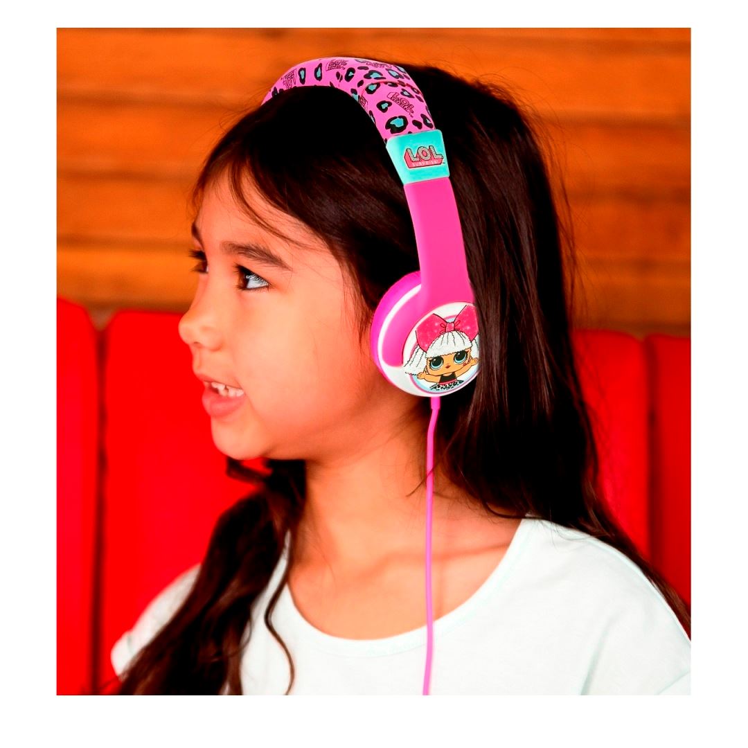 Peppa Pig Auriculares Infantiles para Niñas, Cascos Musica Niños,  Auriculares Diadema con Cable Niña, Rosa