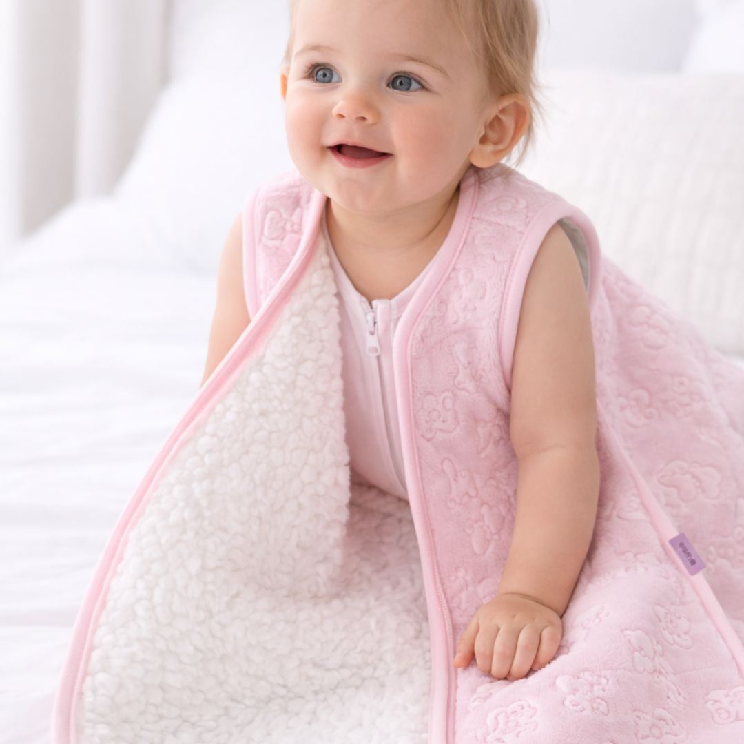 SACO O BOLSA DE DORMIR FORRADO DE CARNERITO PARA BEBE