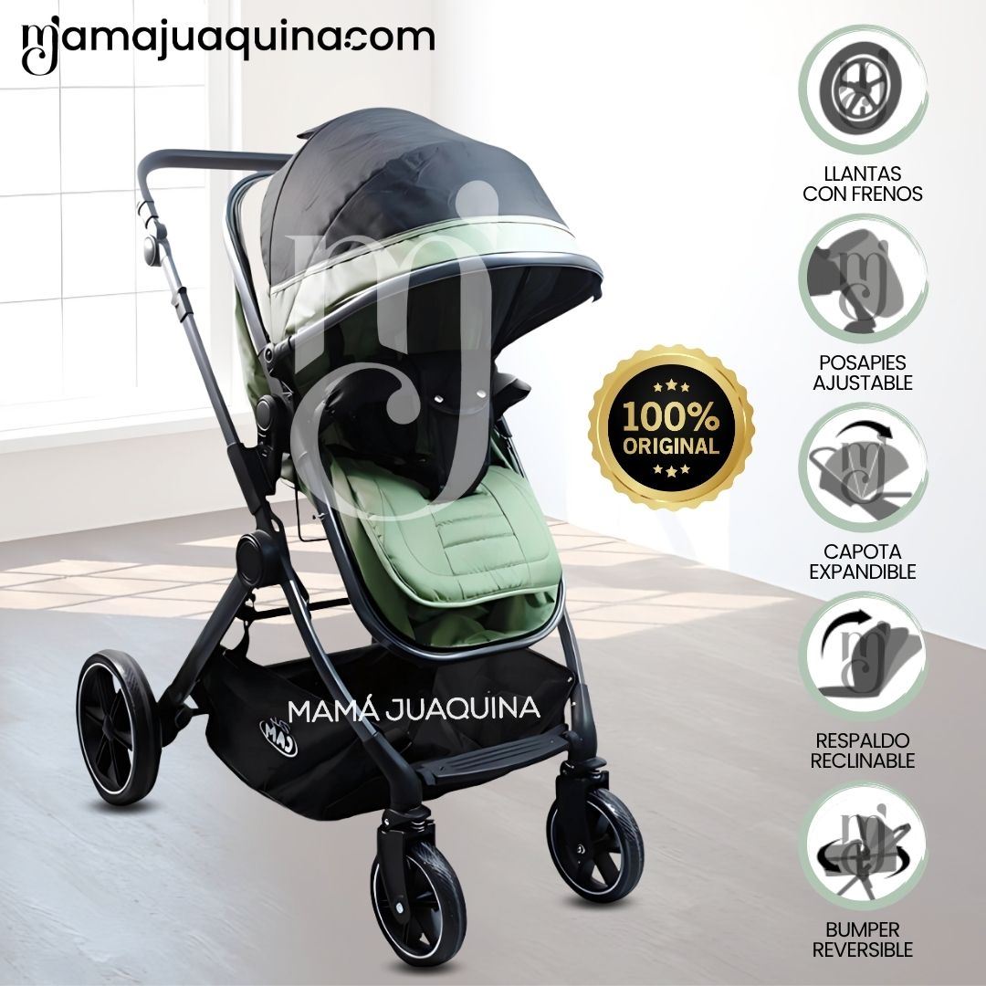 Coche Moisés Travel System «NEW LONDRES» Green