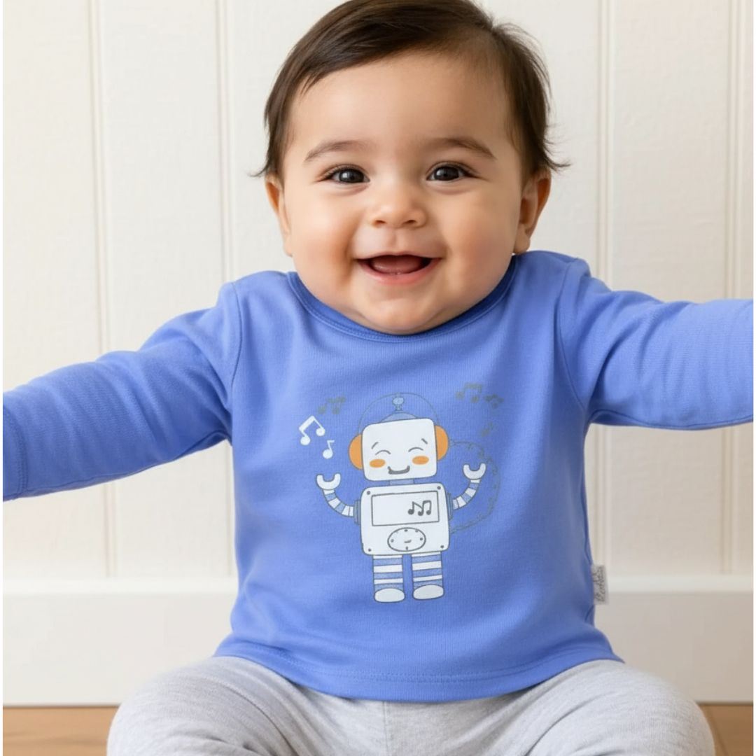 Pack 2 Polo manga larga de Bebe, 100 % algodón Pima - NIño