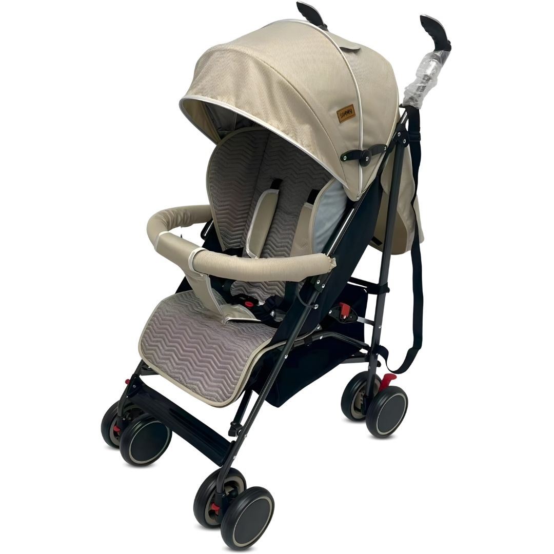 Coche Bastón Plegado Compacto «LORY» Edición Exclusiva Beige