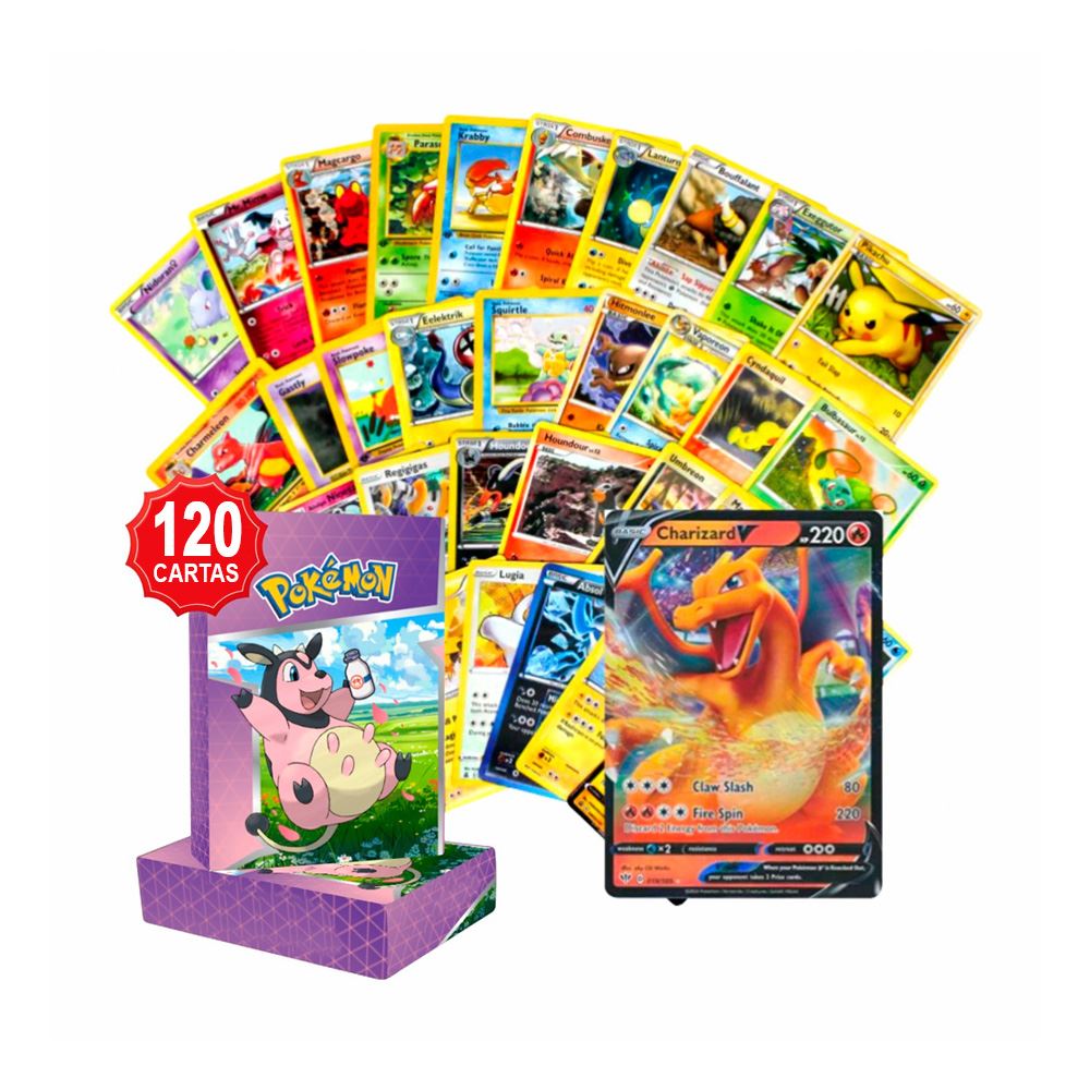 Lote 120 Cartas Al Azar Pokemon TCG