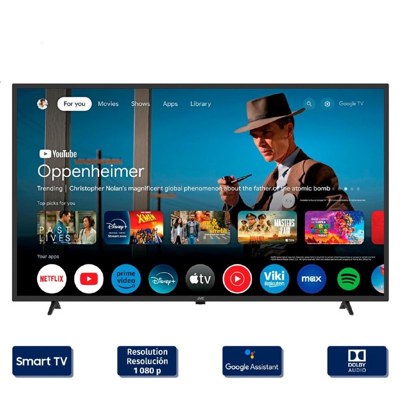 Televisor Jvc Led 43'' Fhd Google Tv Os Lt-43km348