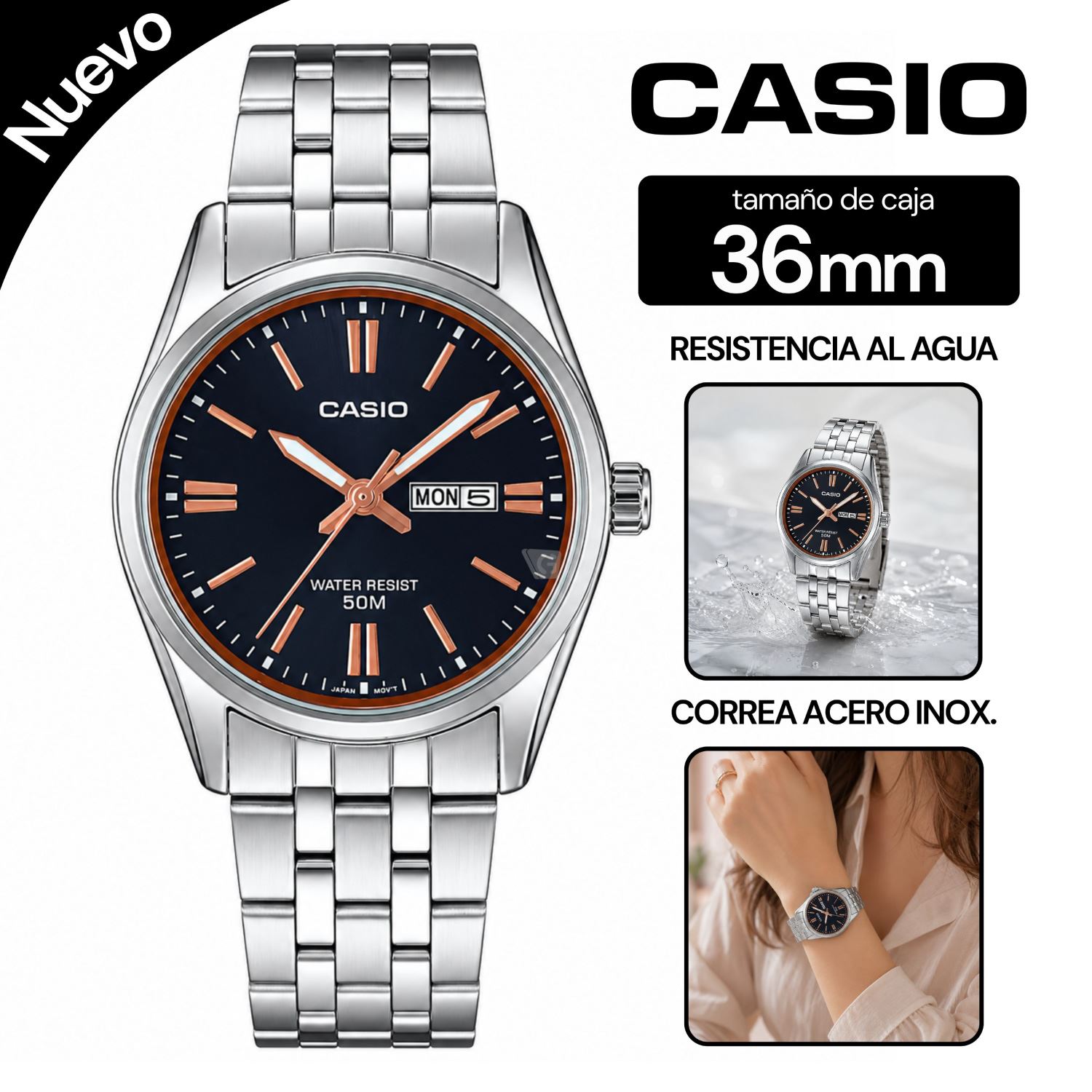 Reloj Casio Para Mujer LTP-1335D-1A2V