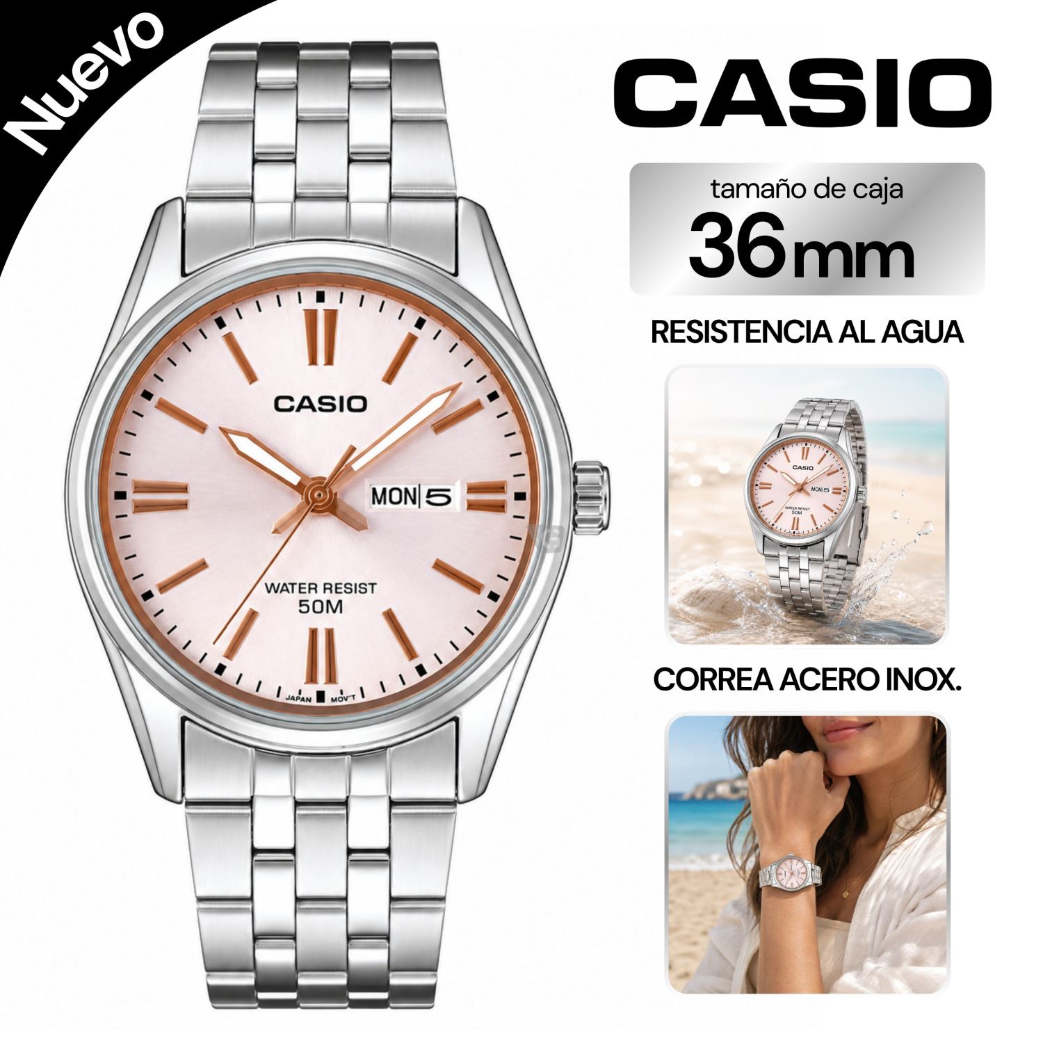 Reloj Casio Para Mujer LTP-1335D-4AV