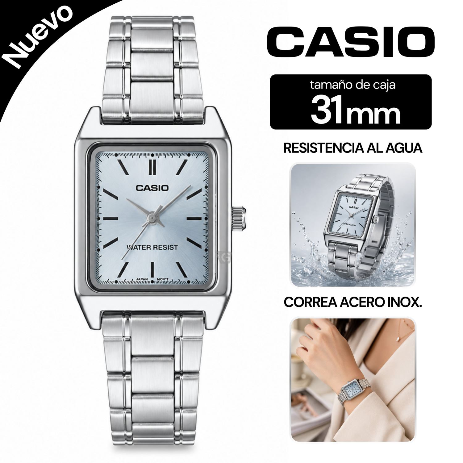 Reloj De Mujer Casio LTP-V007D-2E
