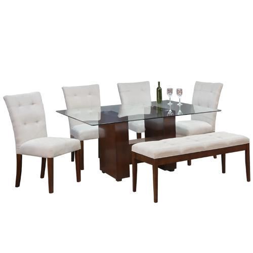 COMEDOR LUCIO 4 SILLAS + BANQUETA - FALOTIH 3M - FLT3MCOM063-6