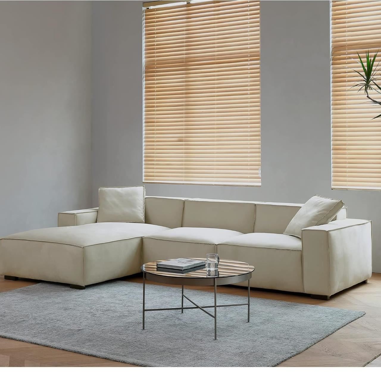 SECCIONAL LUHAN LADO DERECHO CHAMPAGNE