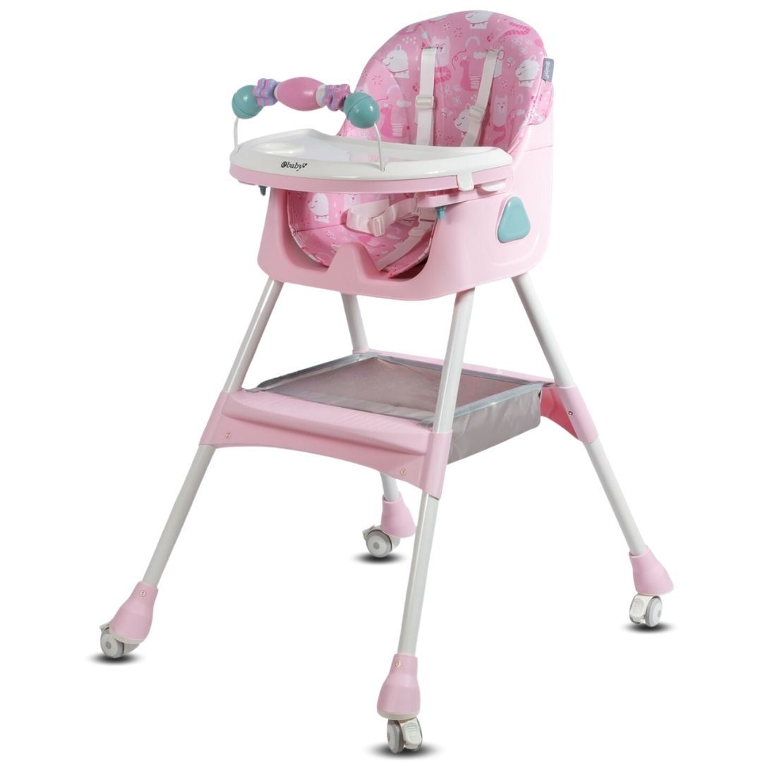 Silla de Comer con Mecedora «LULÚ» con juguete Pink