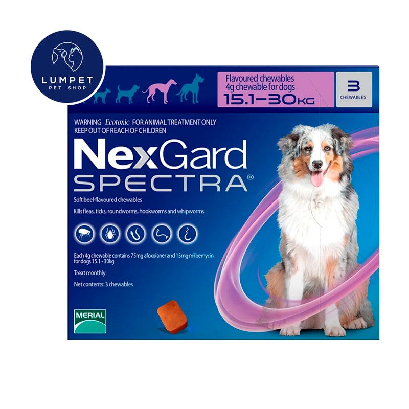 Nexgard Spectra 15,1 - 30 kg X3 Tabletas