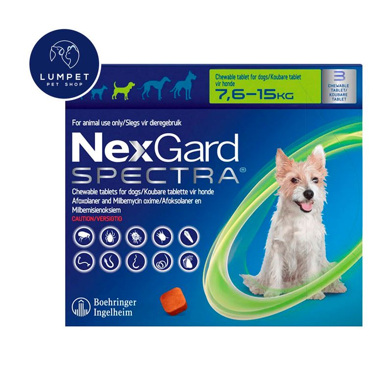 Nexgard Spectra 7,6 - 15 kg X3 Tabletas